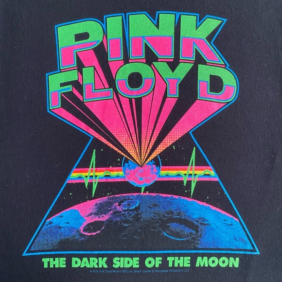 Pink Floyd cotton band t with neon graphic - Picture 2 of 5